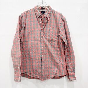 J. Crew Slim Washed Shirt Long Sleeve Plaid Check XL Cotton